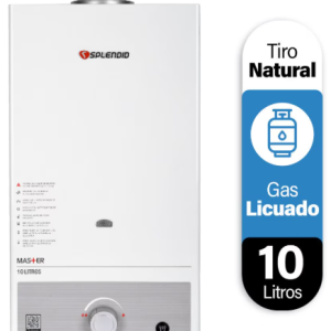 Calefón Splendid 10 litros Tiro Natural Gas licuado Instalado