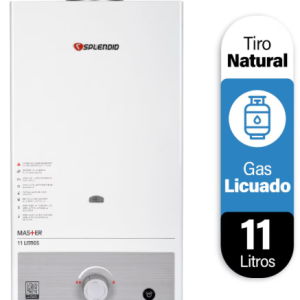 Calefón Splendid Master 11 Litros Tiro Natural Gas Licuado Instalado